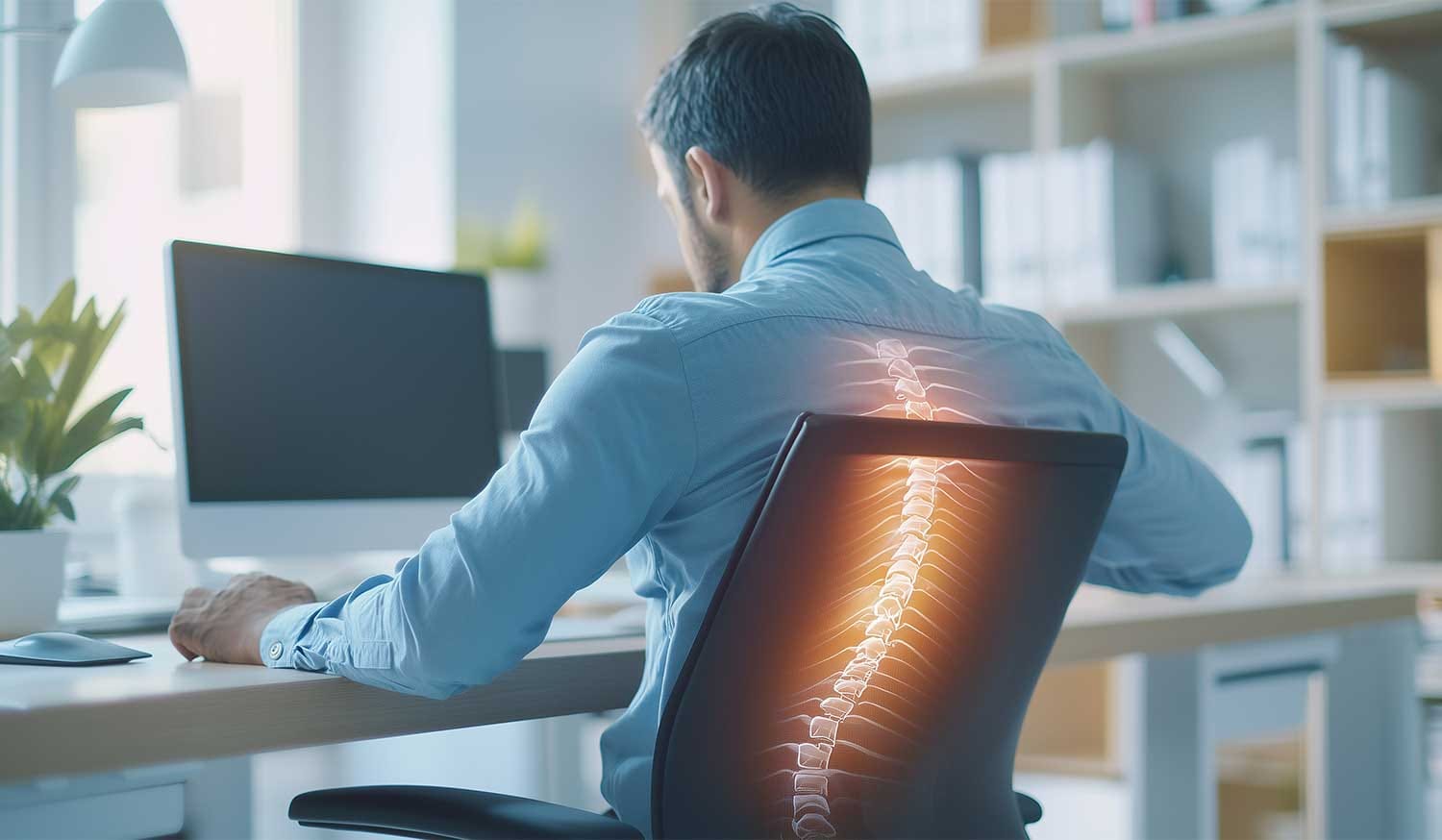 sitting position lower back